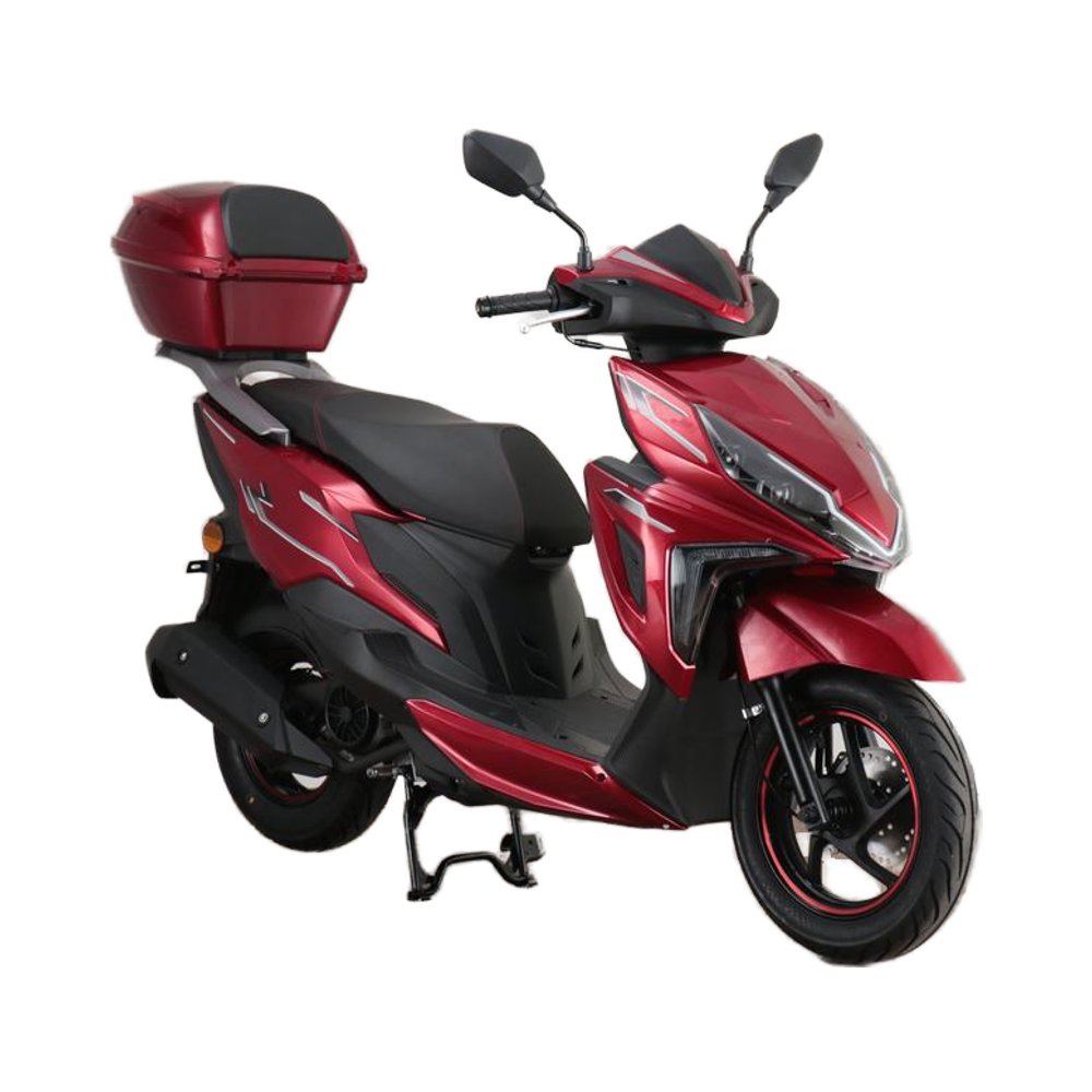 Moto 125 Cc Gas Powered Scooty Scooter 50cc 4Stroke Air Cooled EFI System Adults Disc Drum Brakes CDI Man Adult Scoter Bicycle